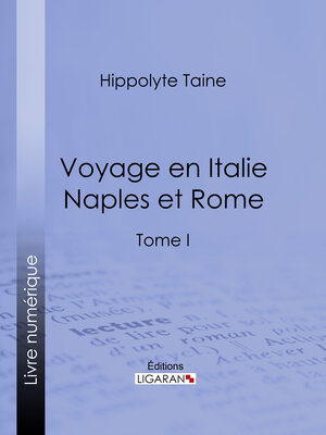 cover image of Voyage en Italie. Naples et Rome